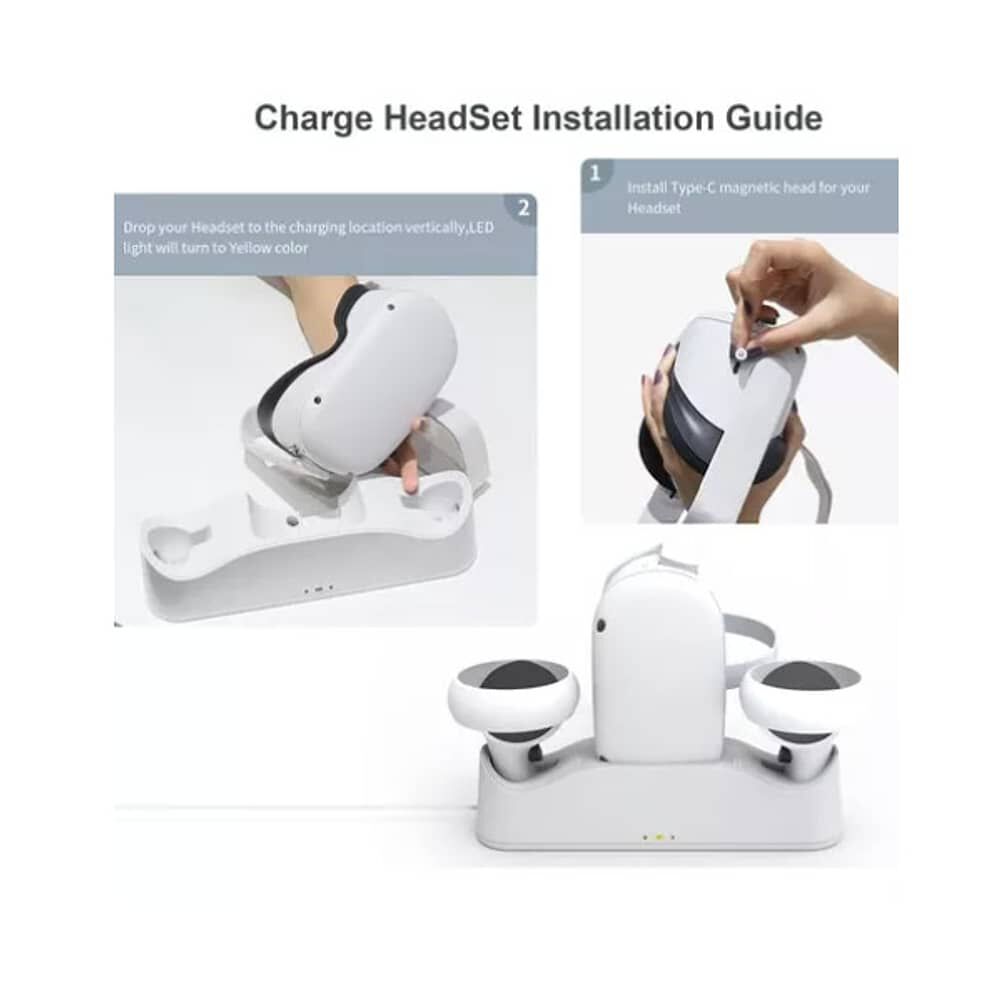 Base Dock De Carga 3 En 1 Para Oculus Quest 2 Firme image number 2.0