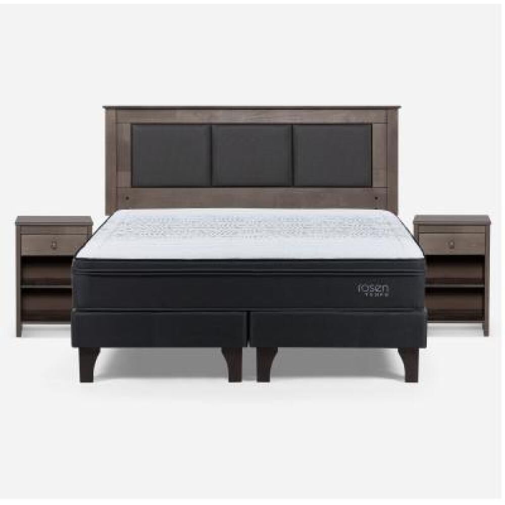 Cama Europea Rosen Tempo / King / Base Dividida + Set De Maderas image number 6.0