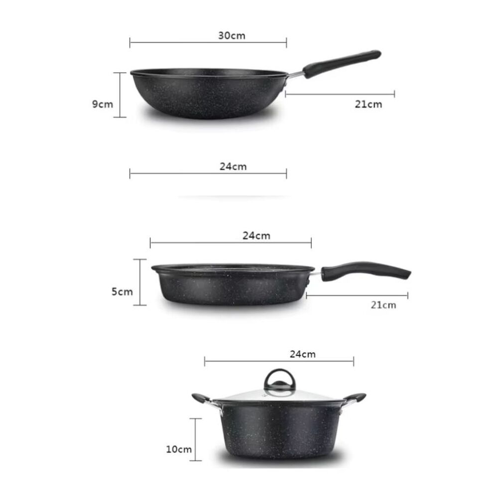 Juego De Ollas Set Utensilios De Cocina Antiadherentes image number 1.0