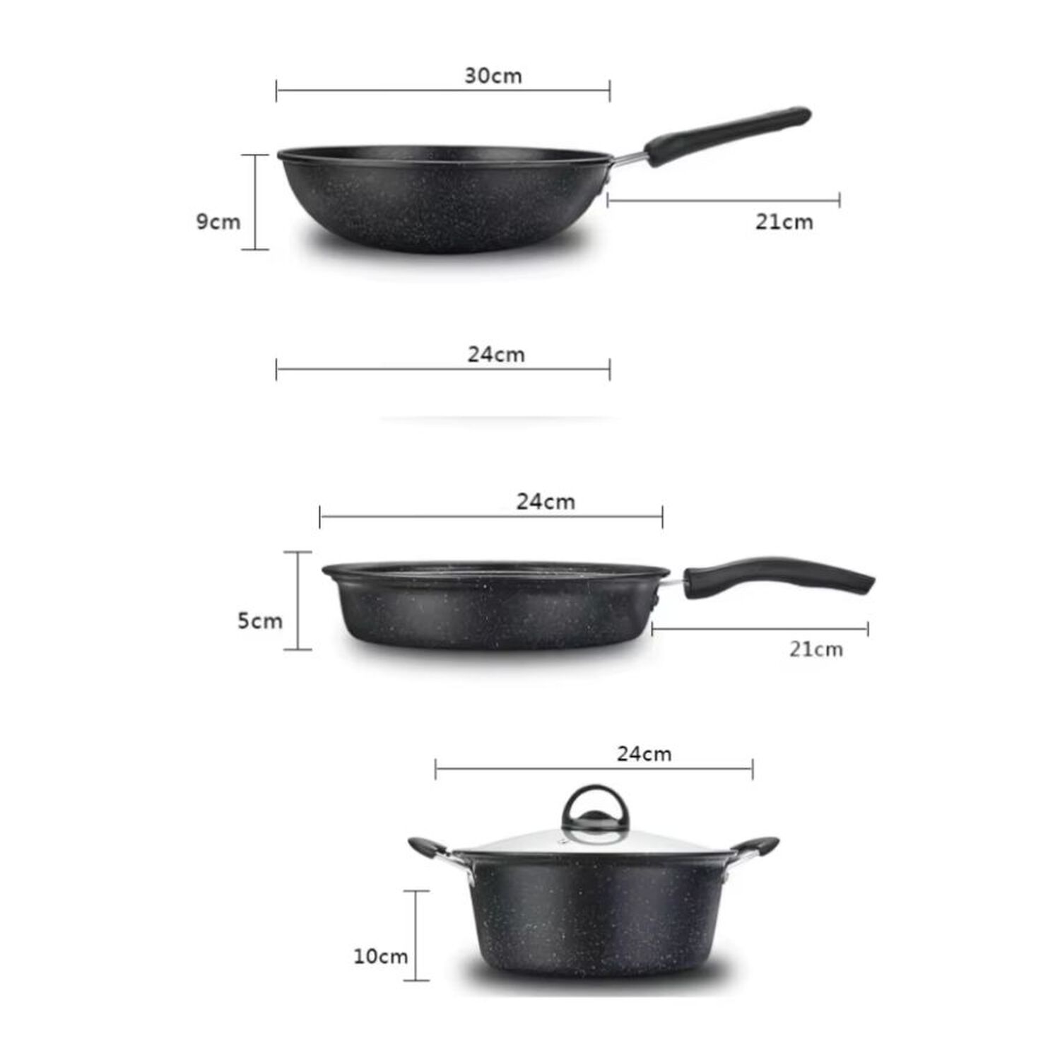 Juego De Ollas Set Utensilios De Cocina Antiadherentes image number 1.0