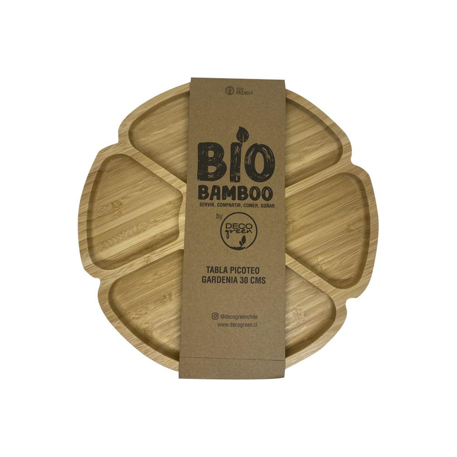 Tabla De Picoteo Decogreen Bio Bamboo Gardenia image number 0.0