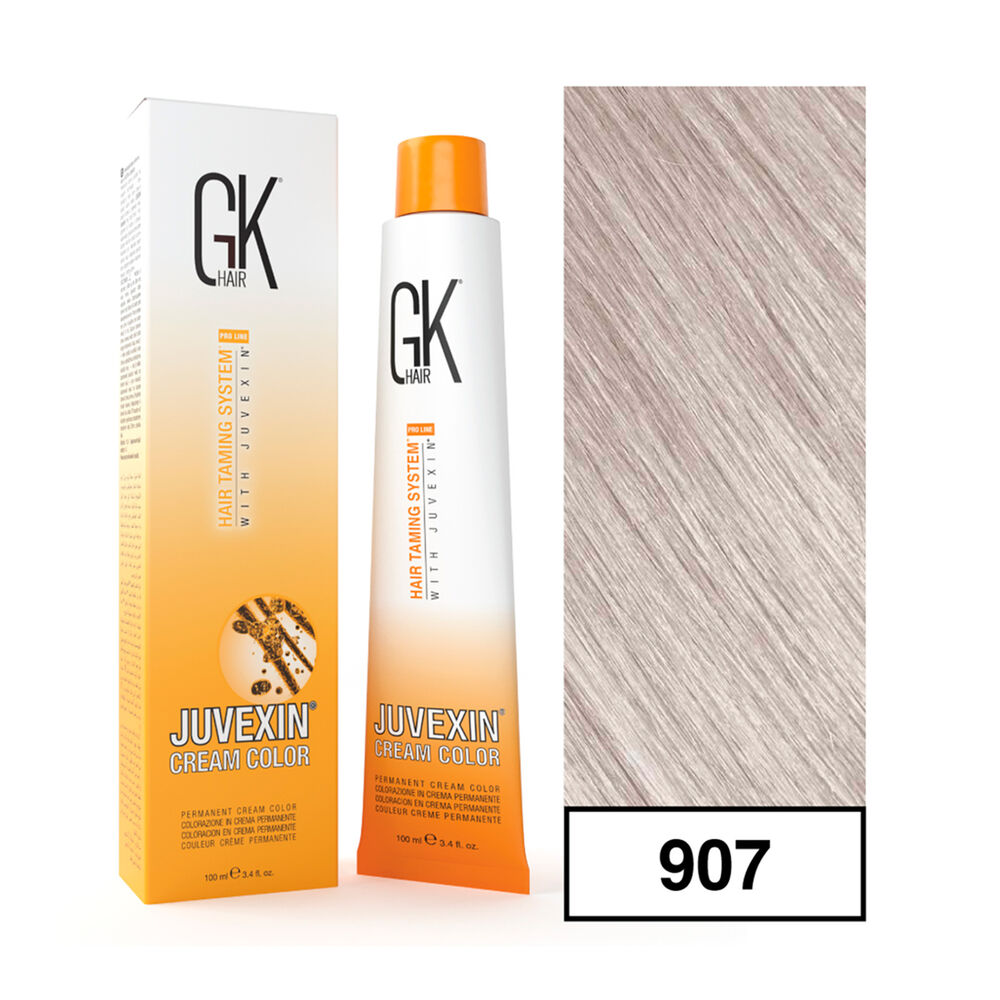 Gkhair - Tintura Cream Color Permanente Vegana 100ml + Oxidante - 907 Arena Superaclarante image number 0.0