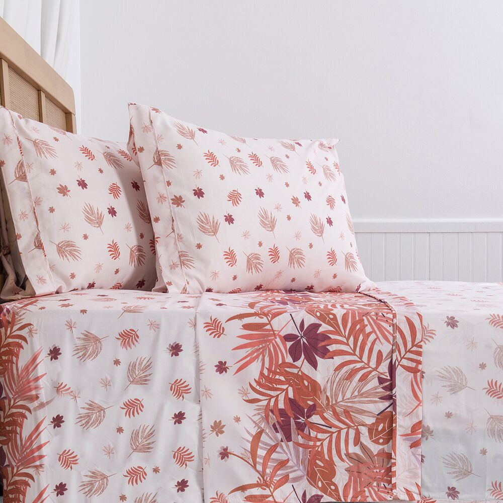 Sabana Estampada Plumetti 2 P Ginkgo image number 2.0