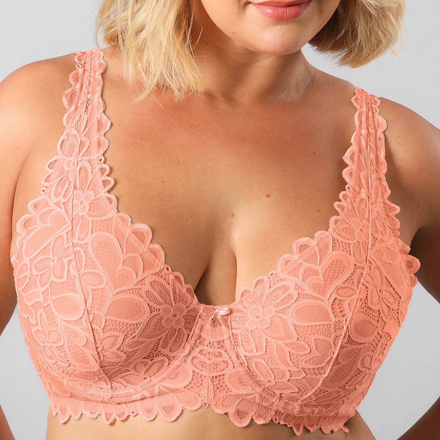 Sosten Bralette Encaje Flor Flores Mujer 13500-243 image number 2.0