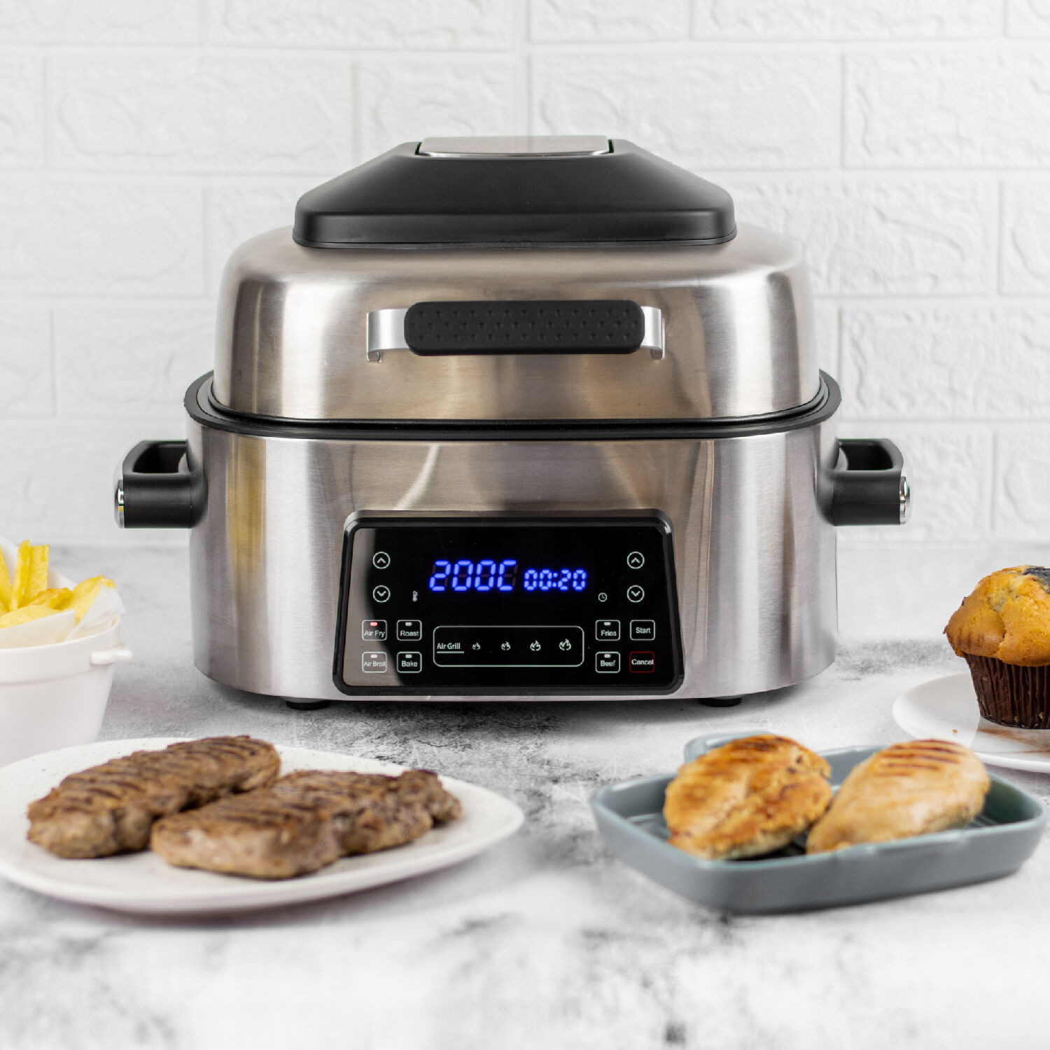 Freidora De Aire Parrilla Air Fryer Grill 6 L Easyways image number 5.0