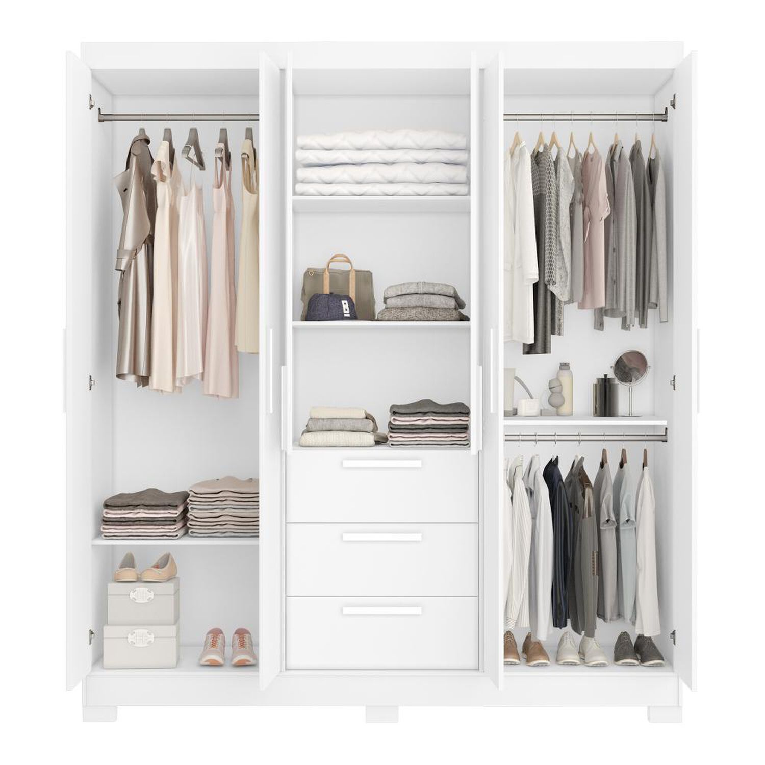 Cl&oacute;set Home Mobili Closet Danae / 6 Puertas / 3 Cajones image number 2.0