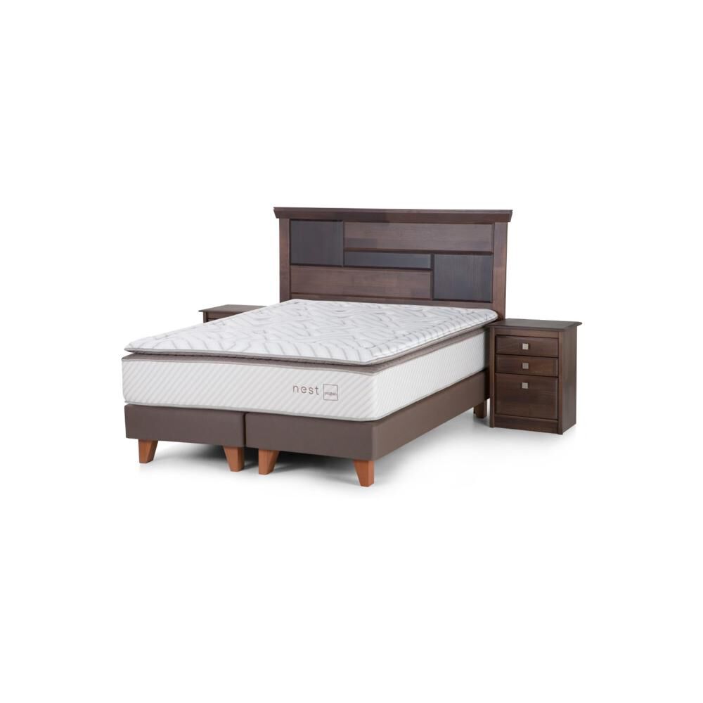 Cama Europea Rosen Nest King image number 0.0