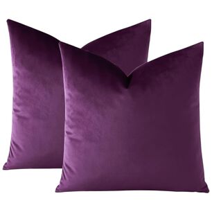 Pack De 02 Fundas De Coj&iacute;n De Terciopelo Suave 45x45 Mod21