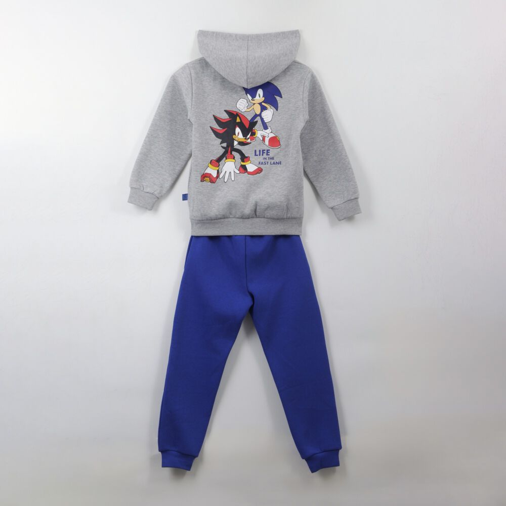 Conjunto Buzo Ni&ntilde;o Gris Back Print Sonic image number 1.0