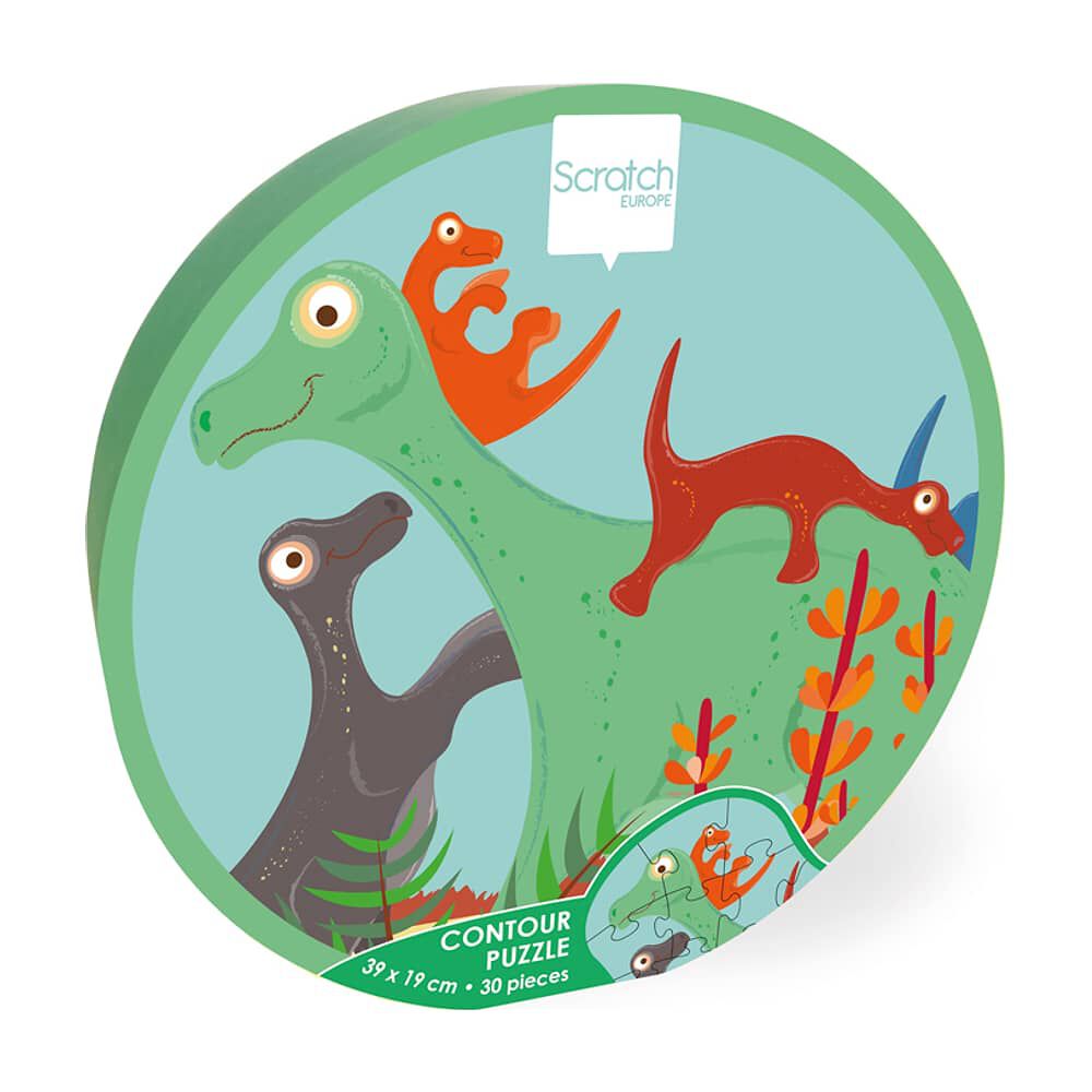 Puzzle 30pcs Con Forma Dinosaurio Scratch Europe image number 1.0