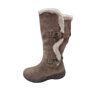 Bota De Invierno Mujer Camel Larga