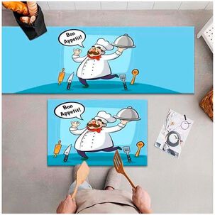 Pack De 02 Alfombra Para Cocina Con Antideslizantes Md27