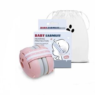 Orejeras Antiruido Auriculares Protectores Beb&eacute;s Rosado