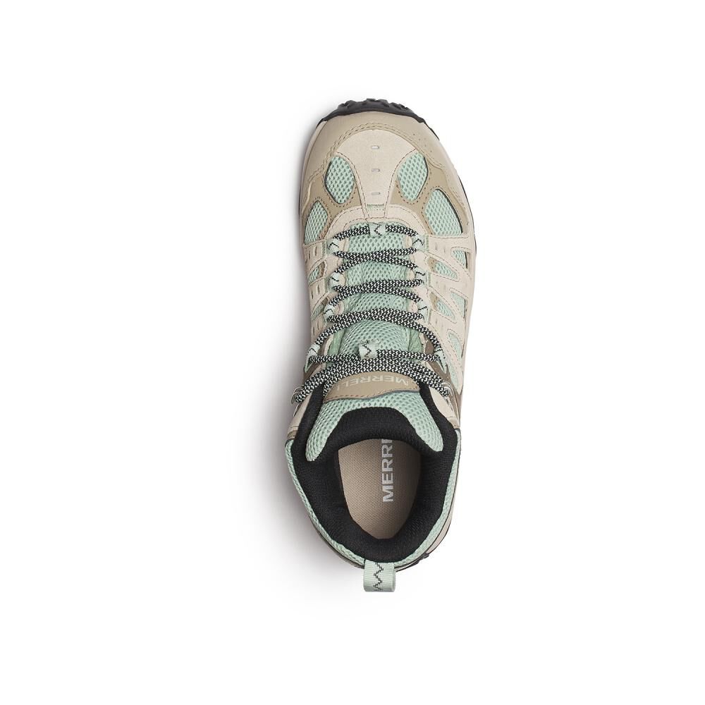 Bot&iacute;n Outdoor Mujer Merrell Accentor 3 Mid Wp Beige image number 3.0