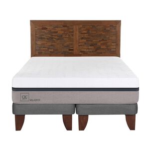 Cama Europea Cic Balance / 2 Plazas / Base Dividida + Respaldo