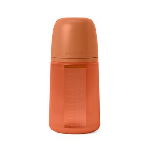 Mamadera De Silicona Flujo Medio 240ml Fisiol&oacute;gica Sx Pro Colour Teja