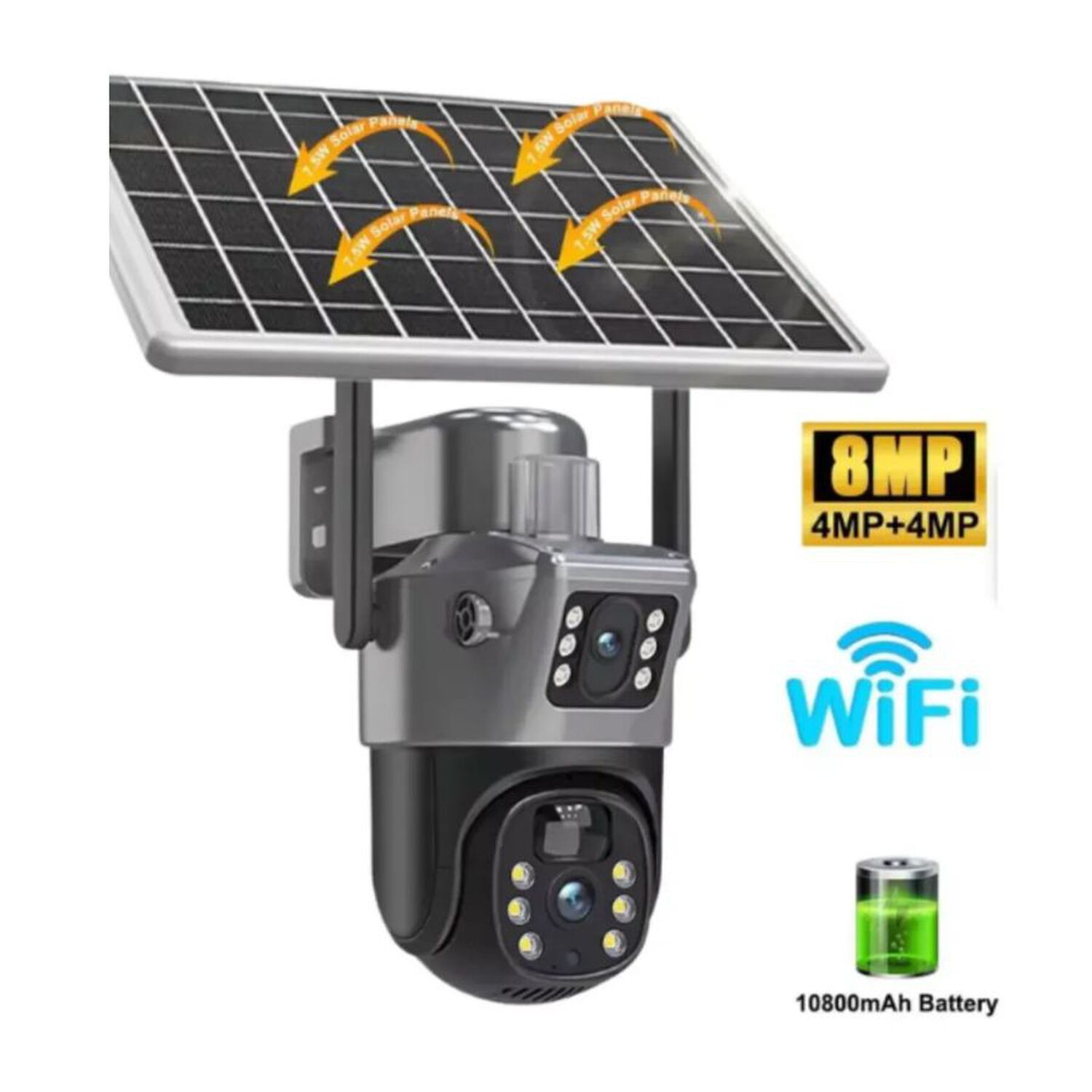C&aacute;mara Seguridad Exterior Doble Lente Wifi Ip Ptz 360 image number 1.0