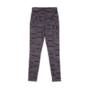 Calza Deportiva Larga Tiro Medio Estampado Mujer Wetland