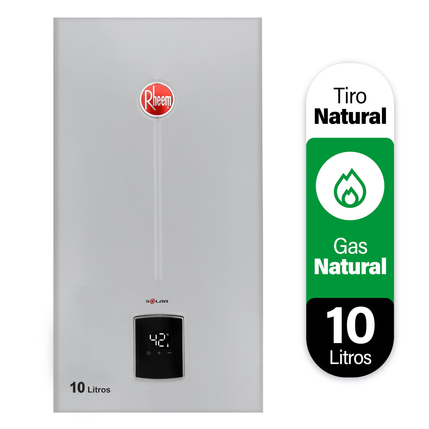 Calefont 10 Litros Gas Natural Tiro Natural Rheem image number 1.0
