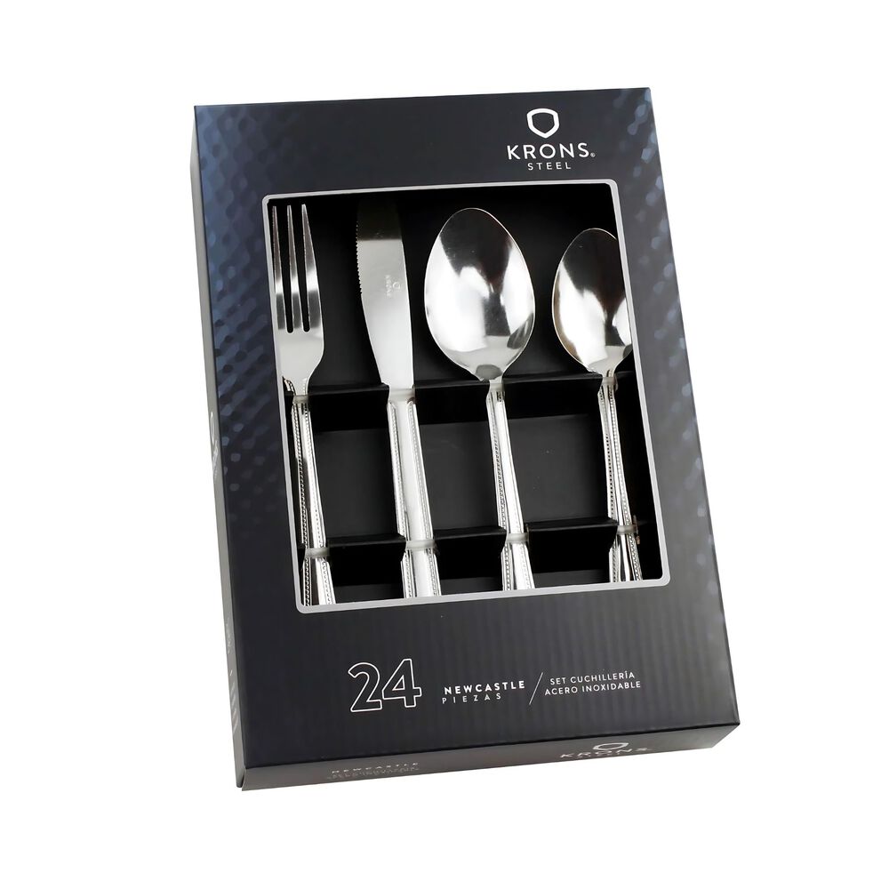 Set Cubiertos 24 Pzs Newcastle Krons Acero Inox Set Cuchilleria image number 0.0