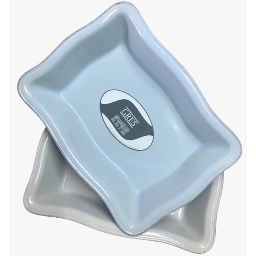 Fuente Ceramica P/horno Rectangular Celeste image number 2.0