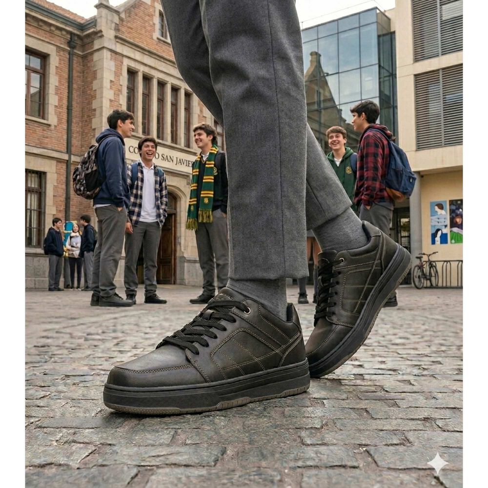 Zapatilla Escolar Baro Negro Uns image number 5.0
