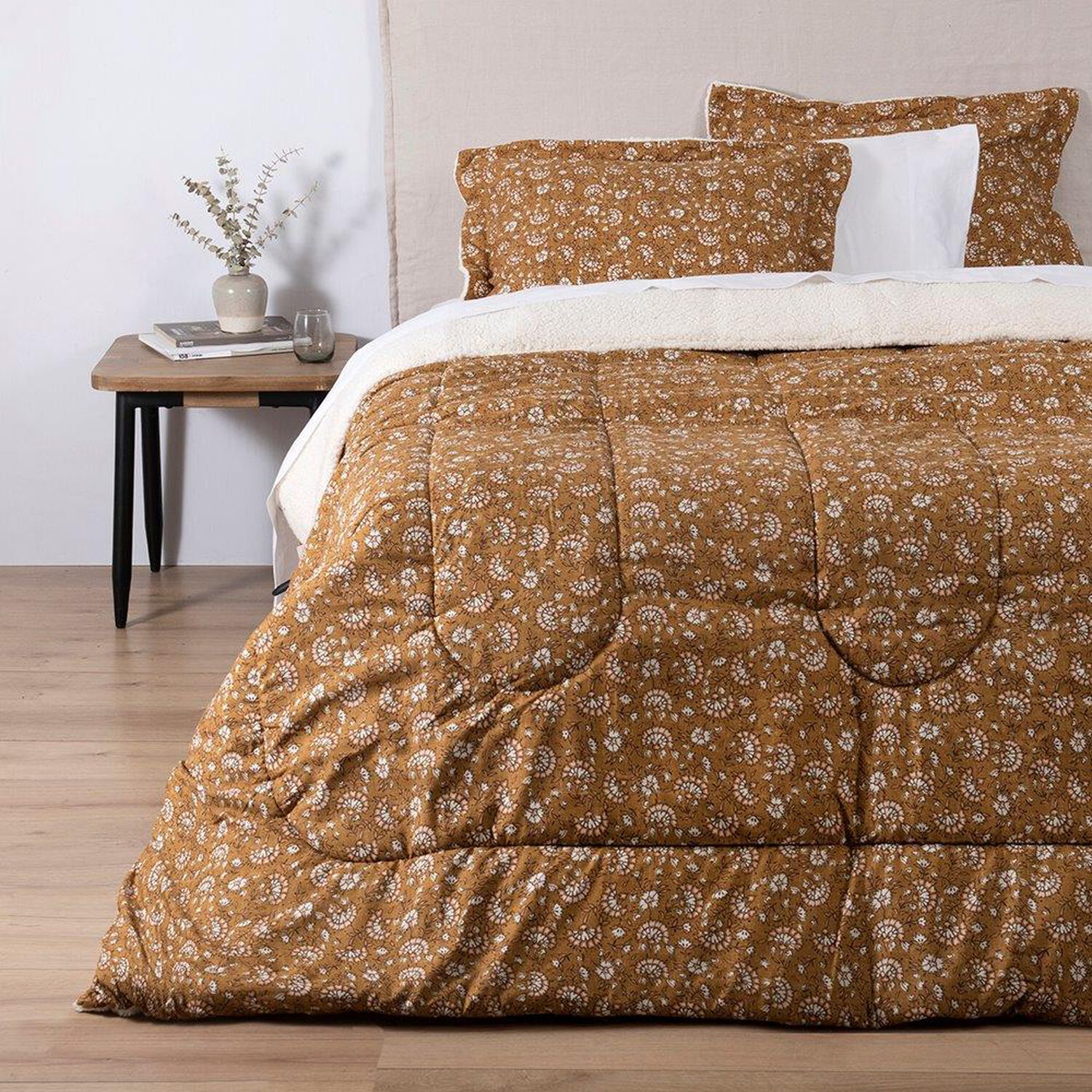 Plumon Estampado Sherpa India 2 Plazas Ocre image number 0.0