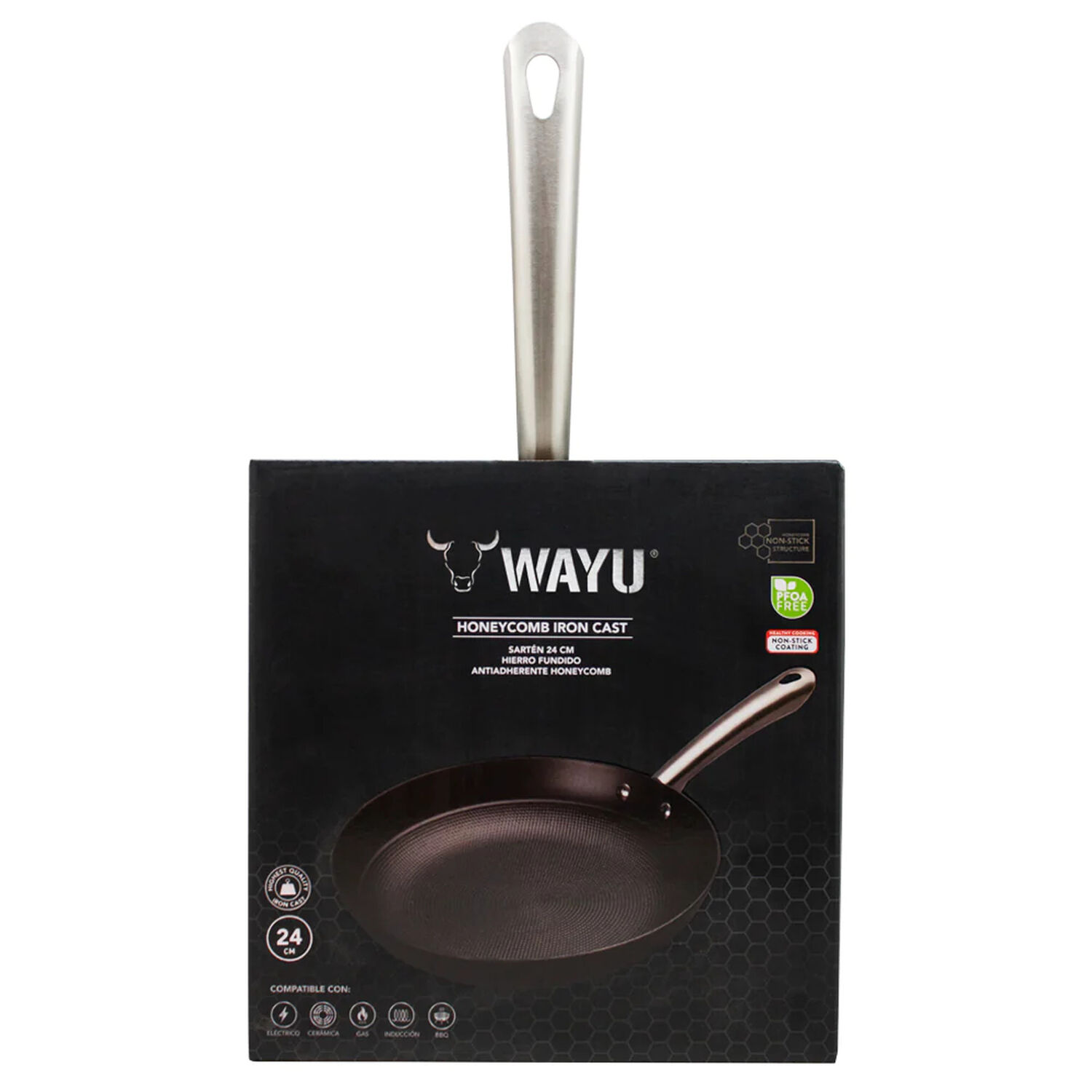 Sarten 24 Cm Iron Cast Wayu Acero Resistente image number 4.0
