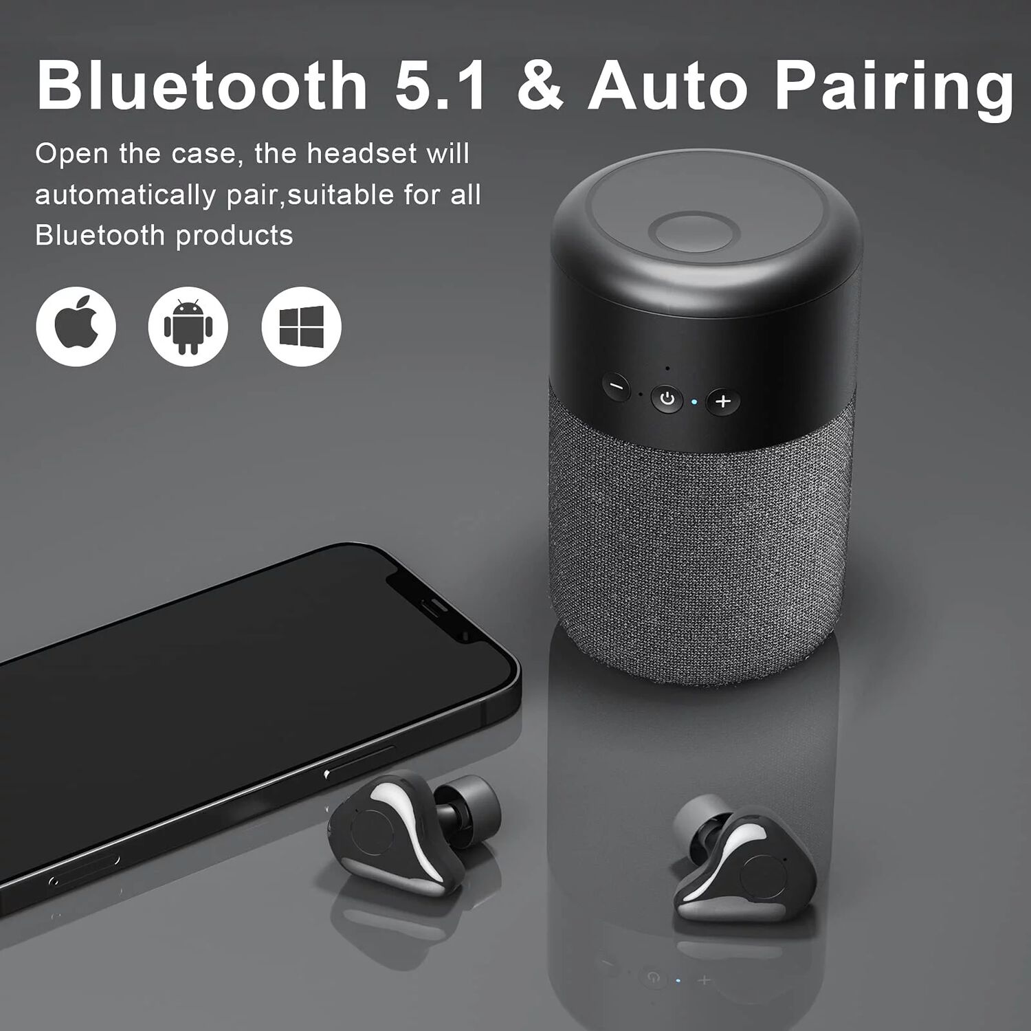 Parlante Bluetooth 2 En 1 Con Audifonos image number 3.0