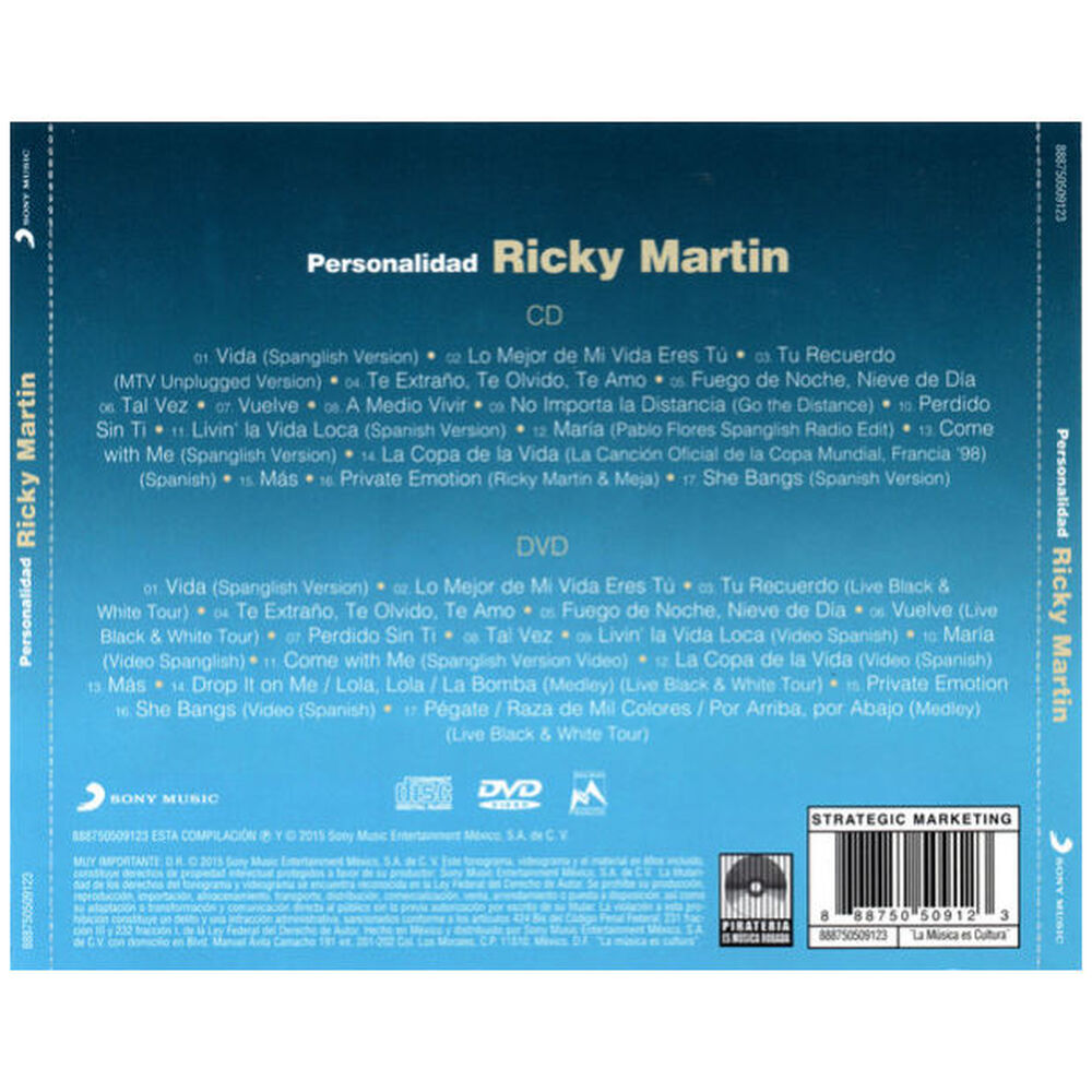 Ricky Martin - Personalidad (cd+dvd) | Cd image number 1.0