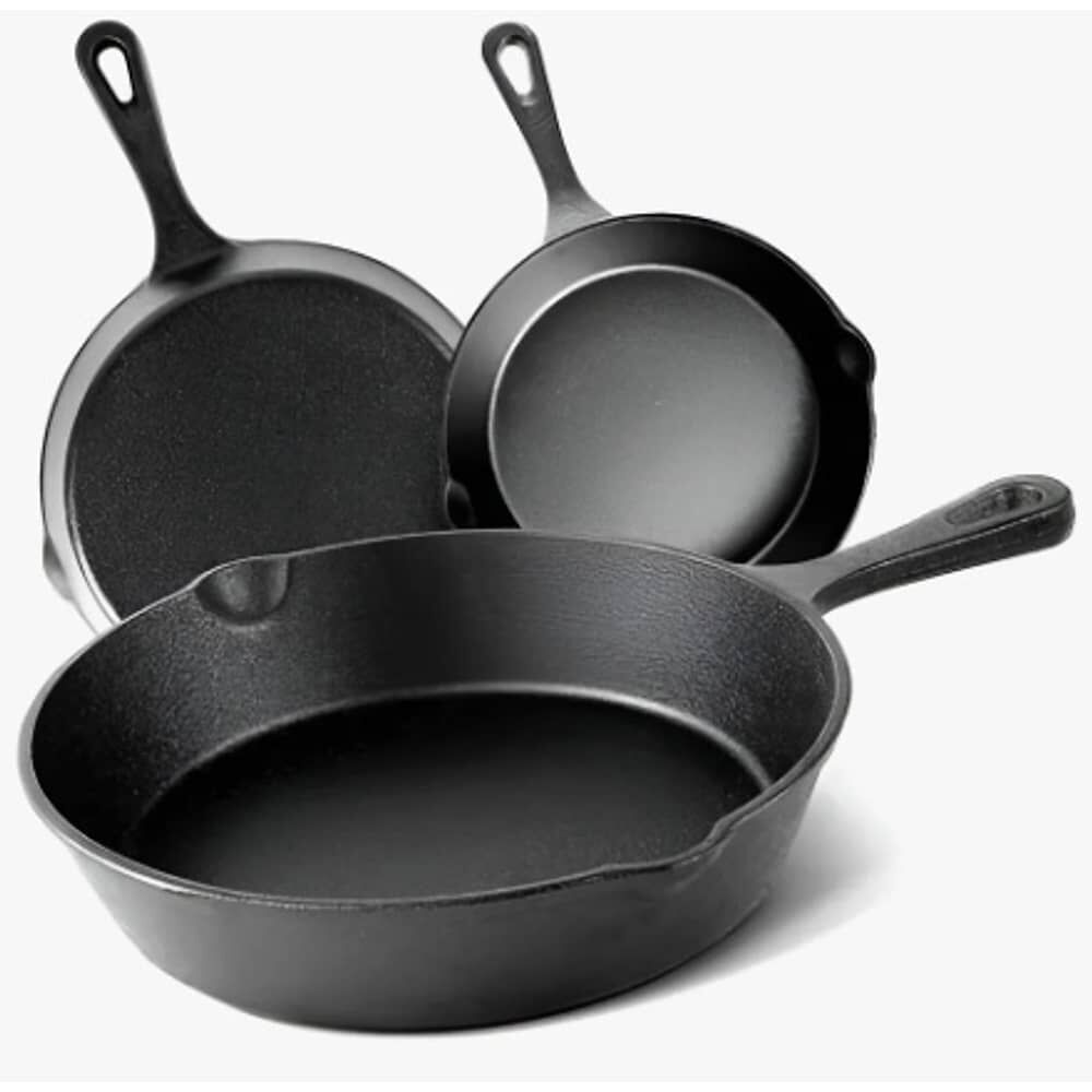 Sartenes De Hierro Fundido Juego De Sartenes 3 Piezas image number 1.0