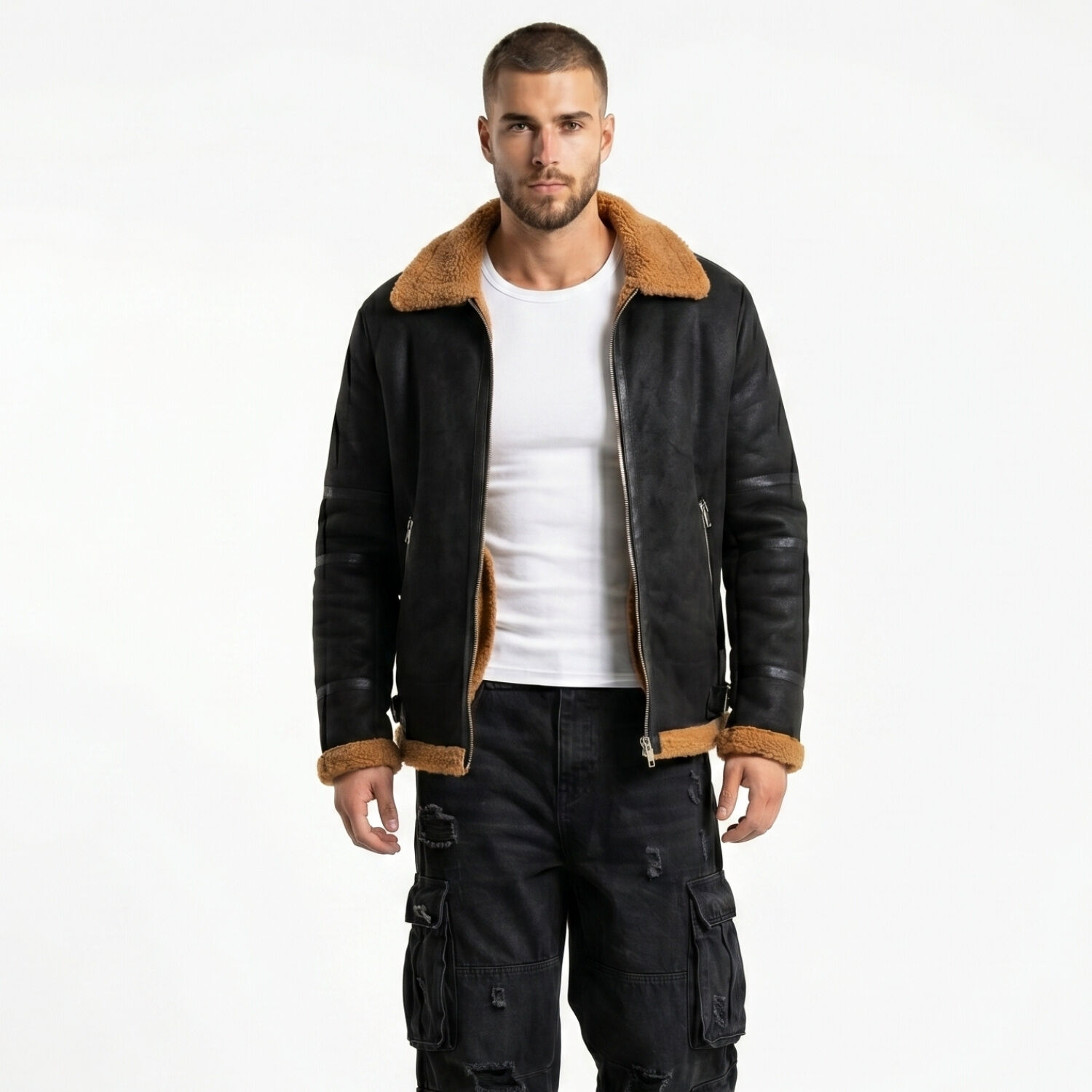 Chaqueta Ecocuero Grecia Hombre image number 0.0