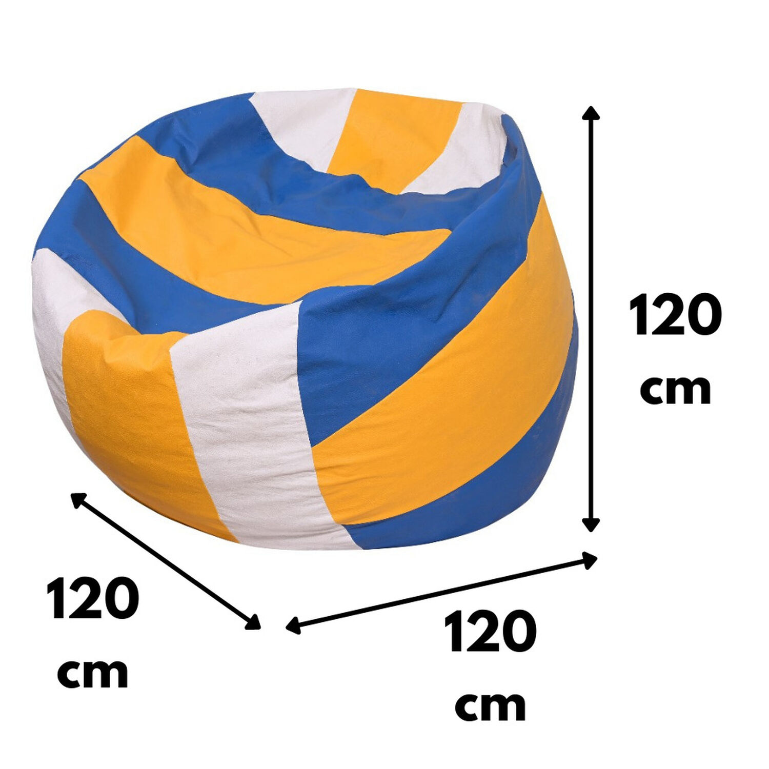 Pouf Pera Voleibol Eco Cuero 120x120x120 Cm M&aacute;xima Design image number 0.0