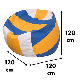 Pouf Pera Voleibol Eco Cuero 120x120x120 Cm M&aacute;xima Design