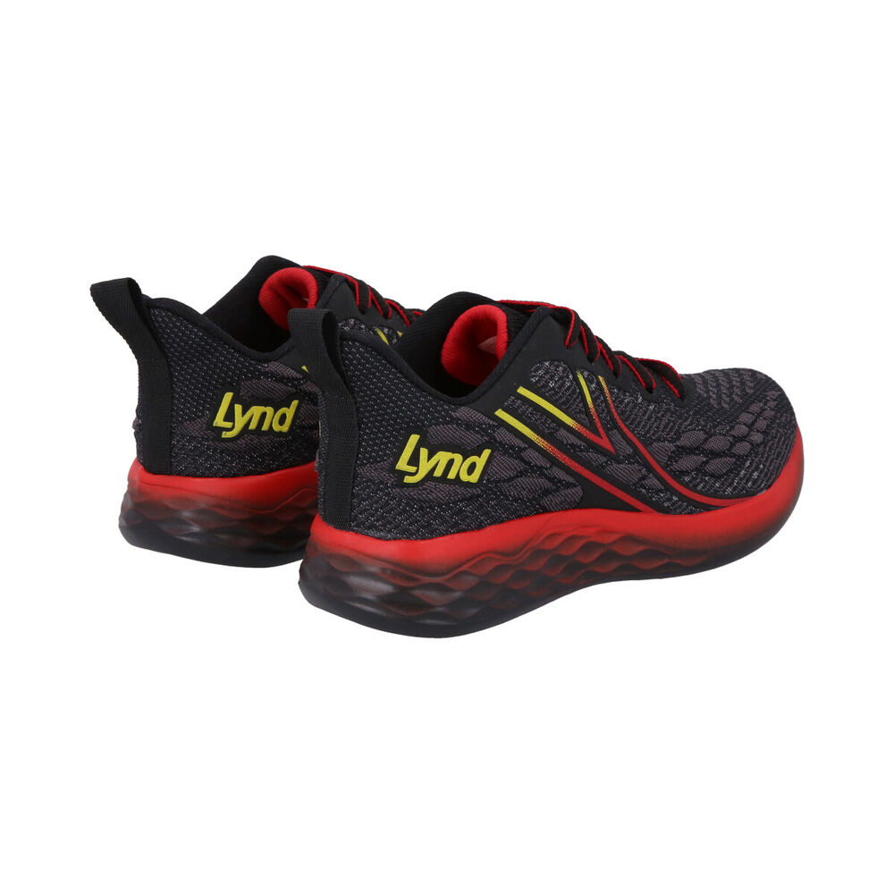 Zapatilla Infantil Progressive Negro/amarillo Lynd image number 4.0