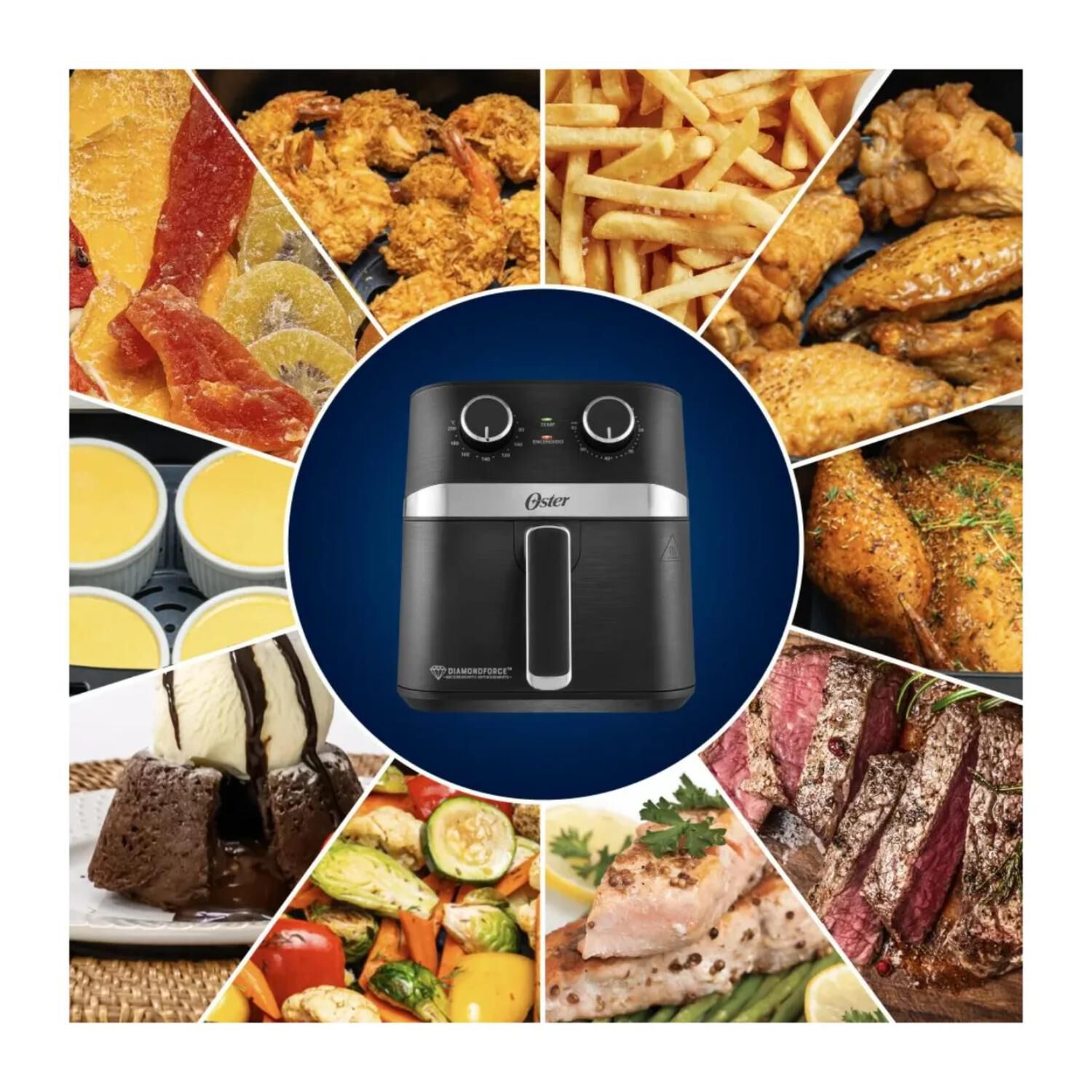 Freidora De Aire Air Fryer 4 Litros 1300w Negro 401mdf Oster image number 4.0
