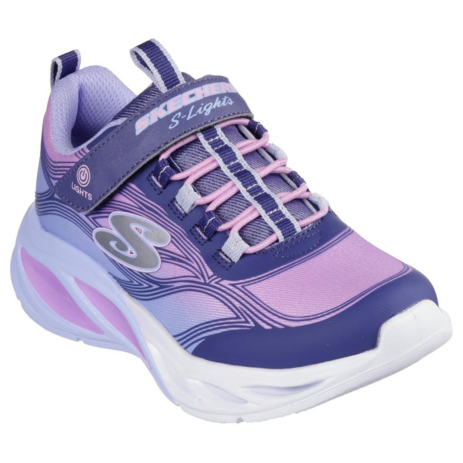 Zapatilla Infantil Con Luces Ni&ntilde;a Skechers Cosmic Glow Navy image number 0.0