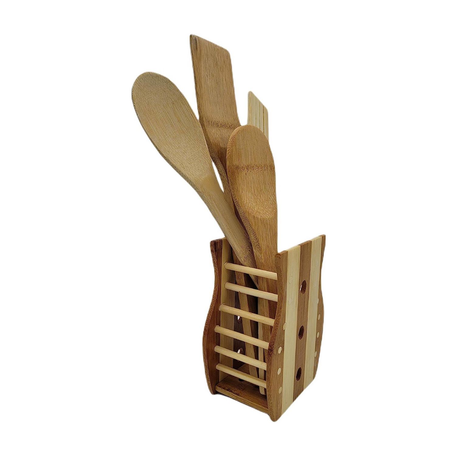 Set 4 Utensilios Cocina Madera 30 Cm image number 1.0