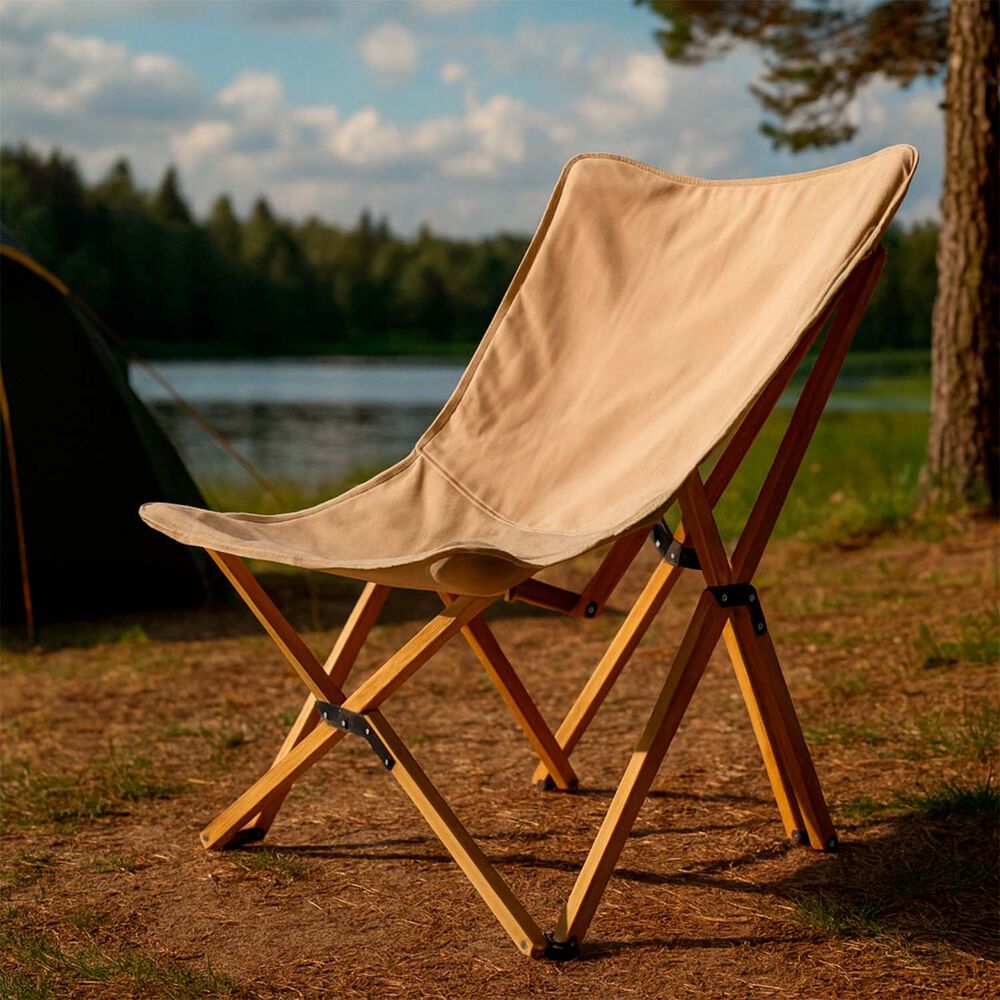 Silla Pleagable Camping Ranco Beige image number 1.0