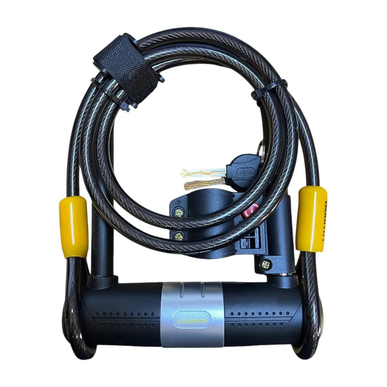 Pack 2 Candados U-lock Bulldog Con Cable Para Bicicleta Negro image number 4.0