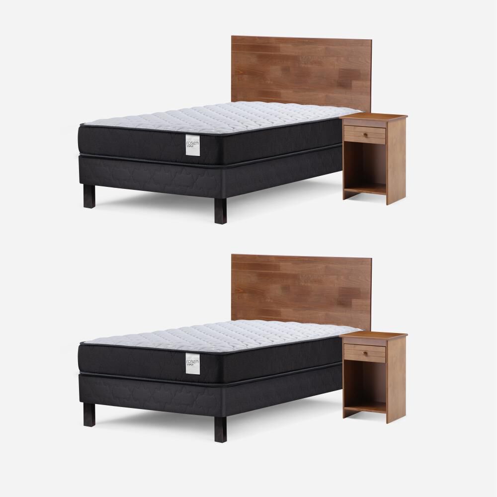Duplex Rosen Wave / 1 Plaza / Base Normal + Set De Maderas Tabor Caramelo image number 1.0