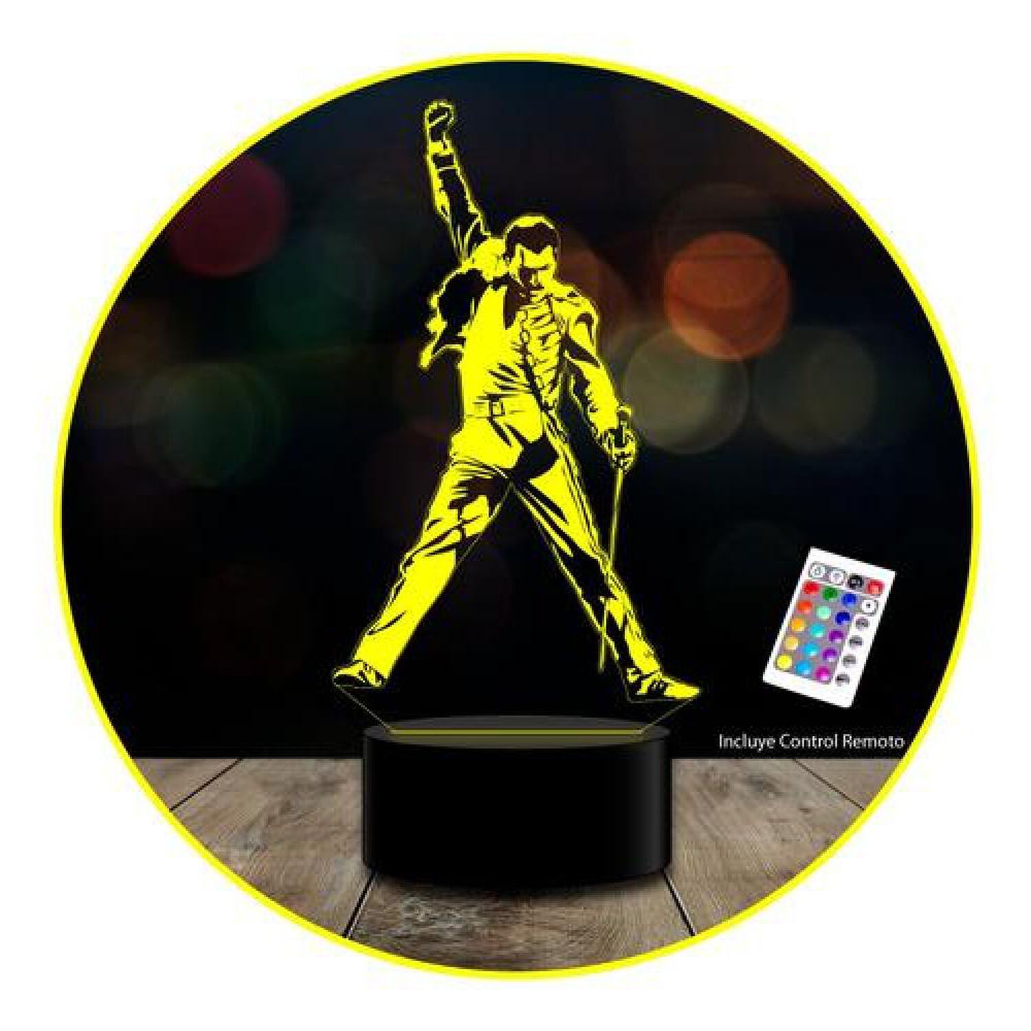 Ilusi&oacute;n Led 3d Freddy M Queen C/remoto Colores image number 0.0