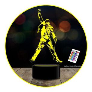 Ilusi&oacute;n Led 3d Freddy M Queen C/remoto Colores
