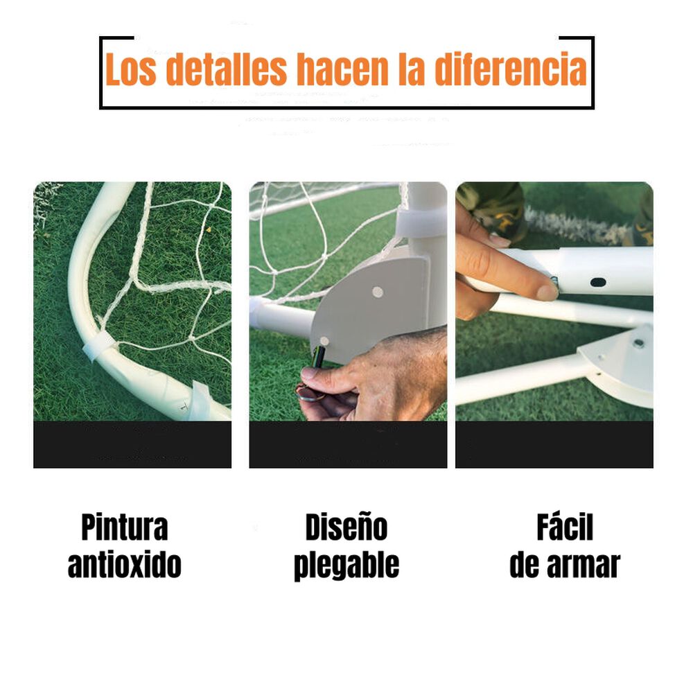Arco De Fútbol 183x91cm Con Bolso De Transporte Lubabycas image number 5.0