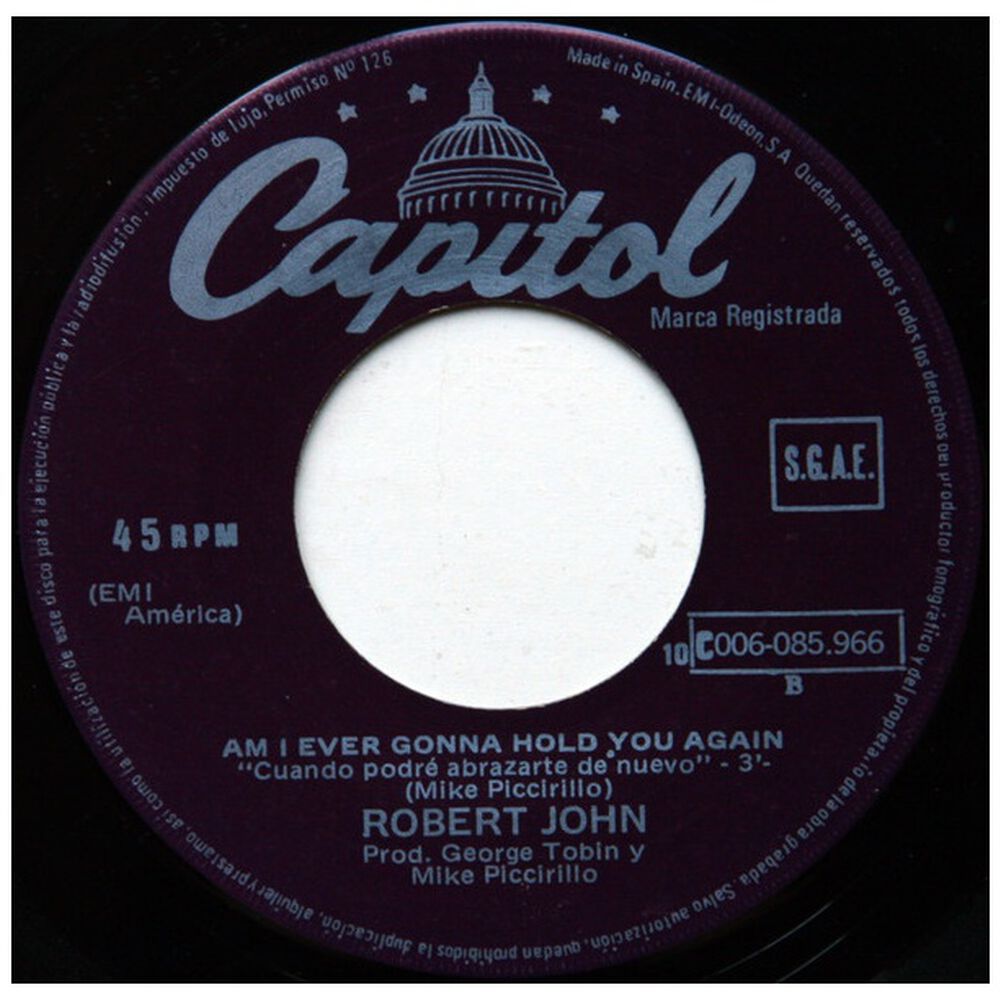 Robert John - Sad Eyes/ojos Tristes | 7" Single Vinilo Usado image number 3.0