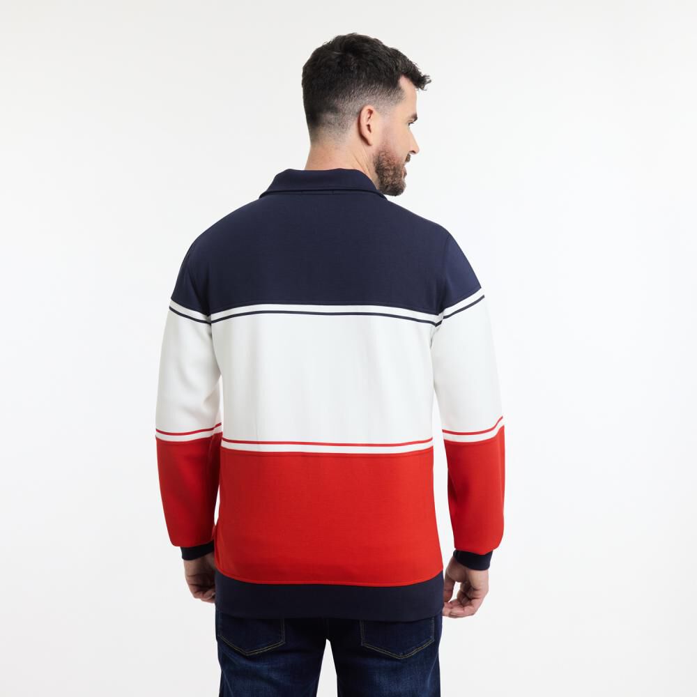 Polerón Bloque Color Cuello Alto Hombre The King's Polo Club image number 3.0