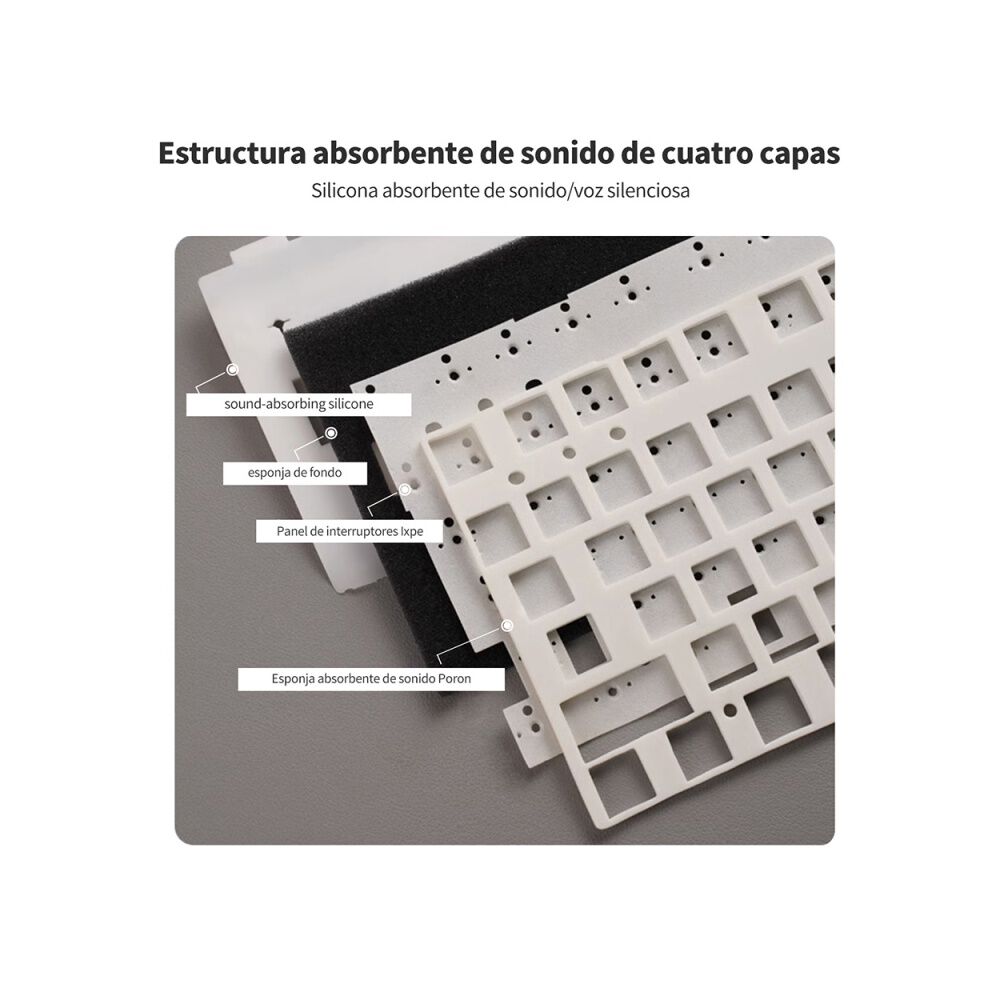 Teclado Mec&aacute;nico Rk R75 75% Espa&ntilde;ol - Royal Kludge image number 4.0