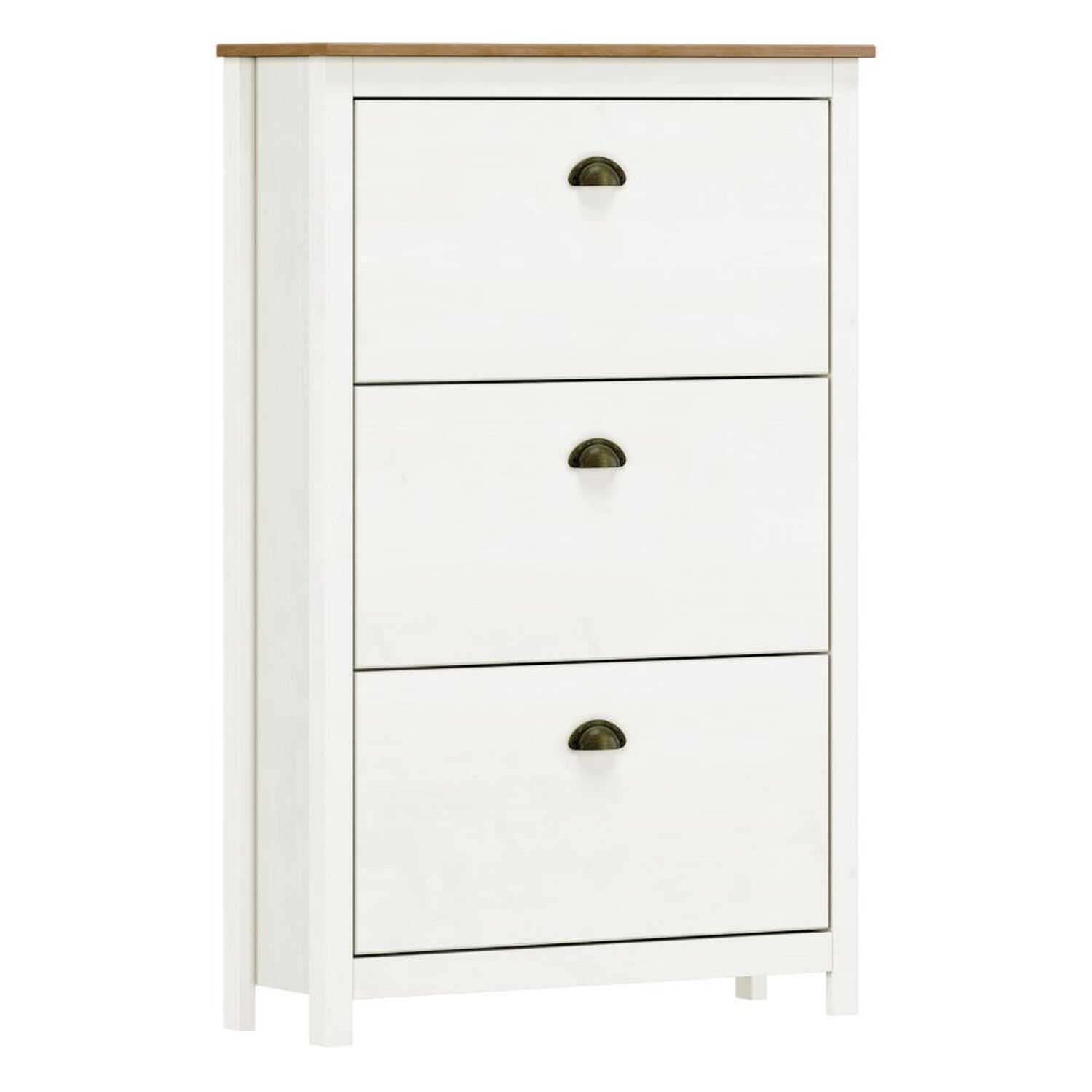 Zapatero Posadas 3 Puertas Blanco-roble image number 1.0