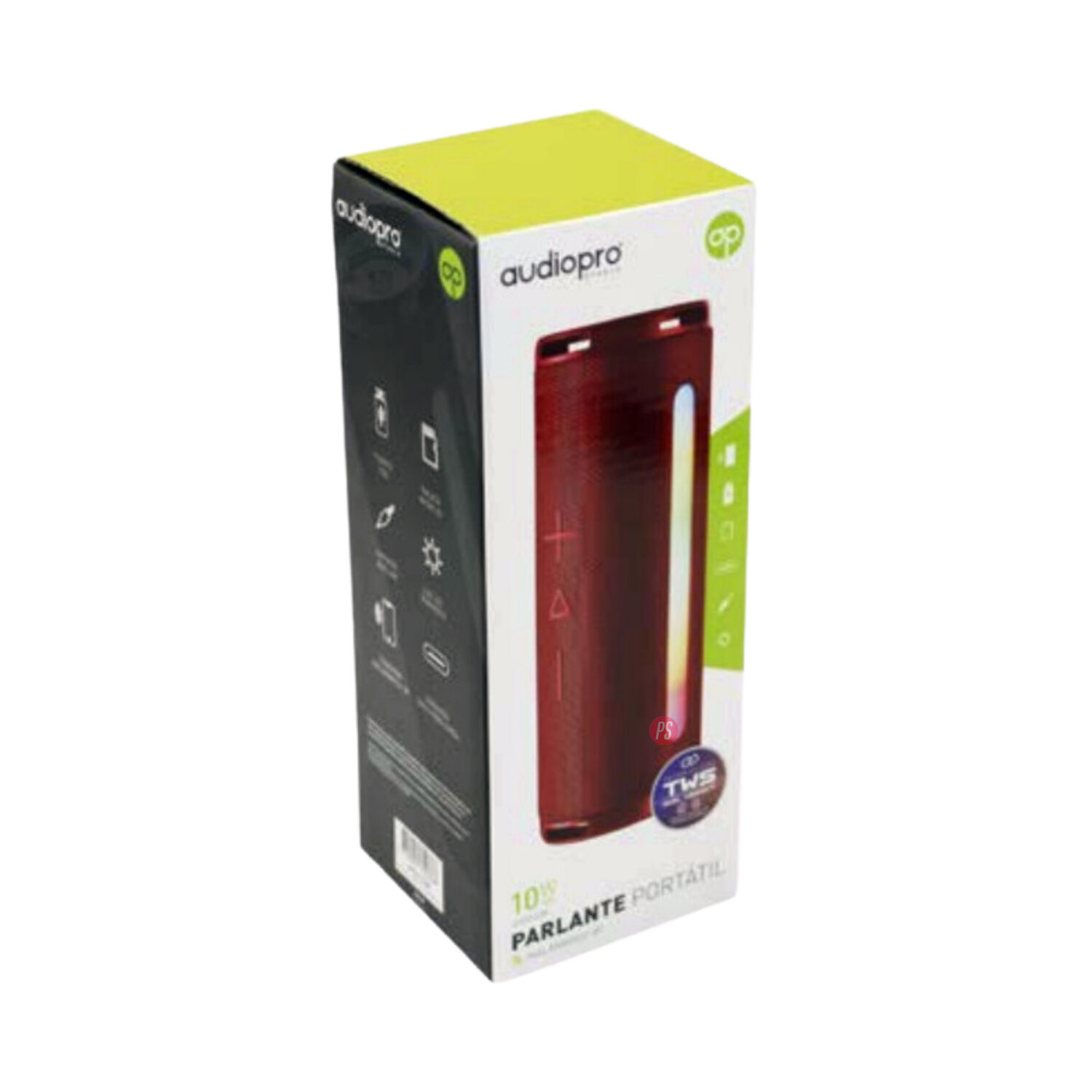 Parlante Bluetooth Rgb Tws 10w Color Rojo - Ps image number 1.0