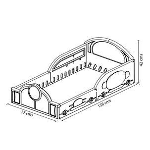 Cama De Transición A Piso Niña Minnie